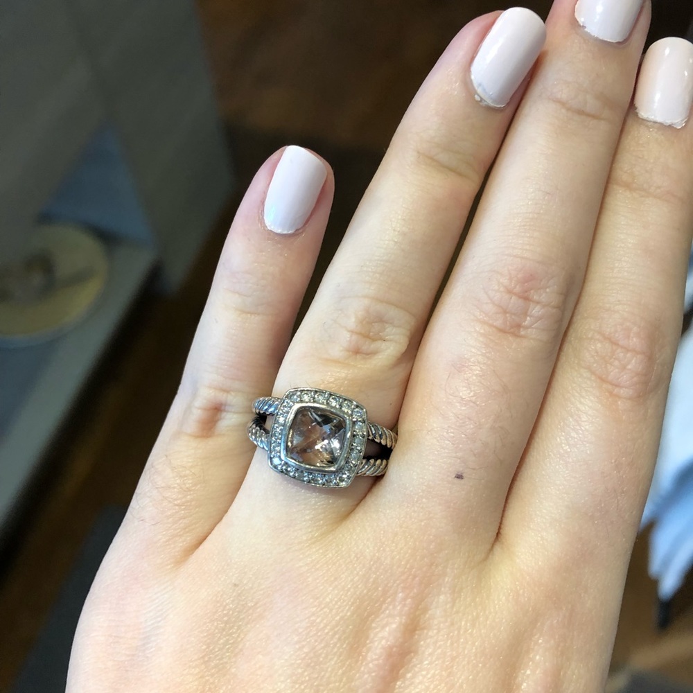 David Yurman Petite Albion ring (Morganite)